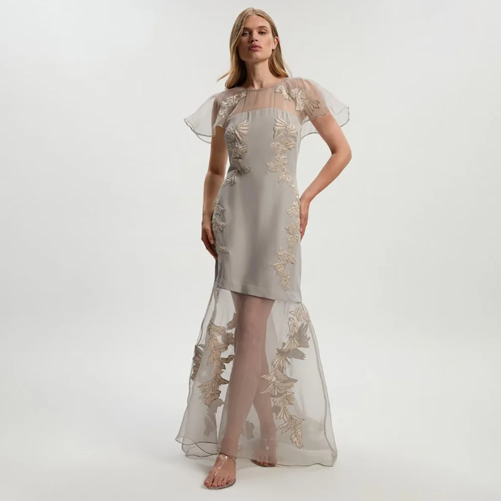 Women's Formal Evening Gowns Evening Dresses with Applique Short Sleeve Mermaid Formal Party Gowns Women's Wedding Party Attire
Women's Formal Evening Gowns Evening Dresses with Applique Short Sleeve Mermaid Formal Party Gowns Women's Wedding Party Attire