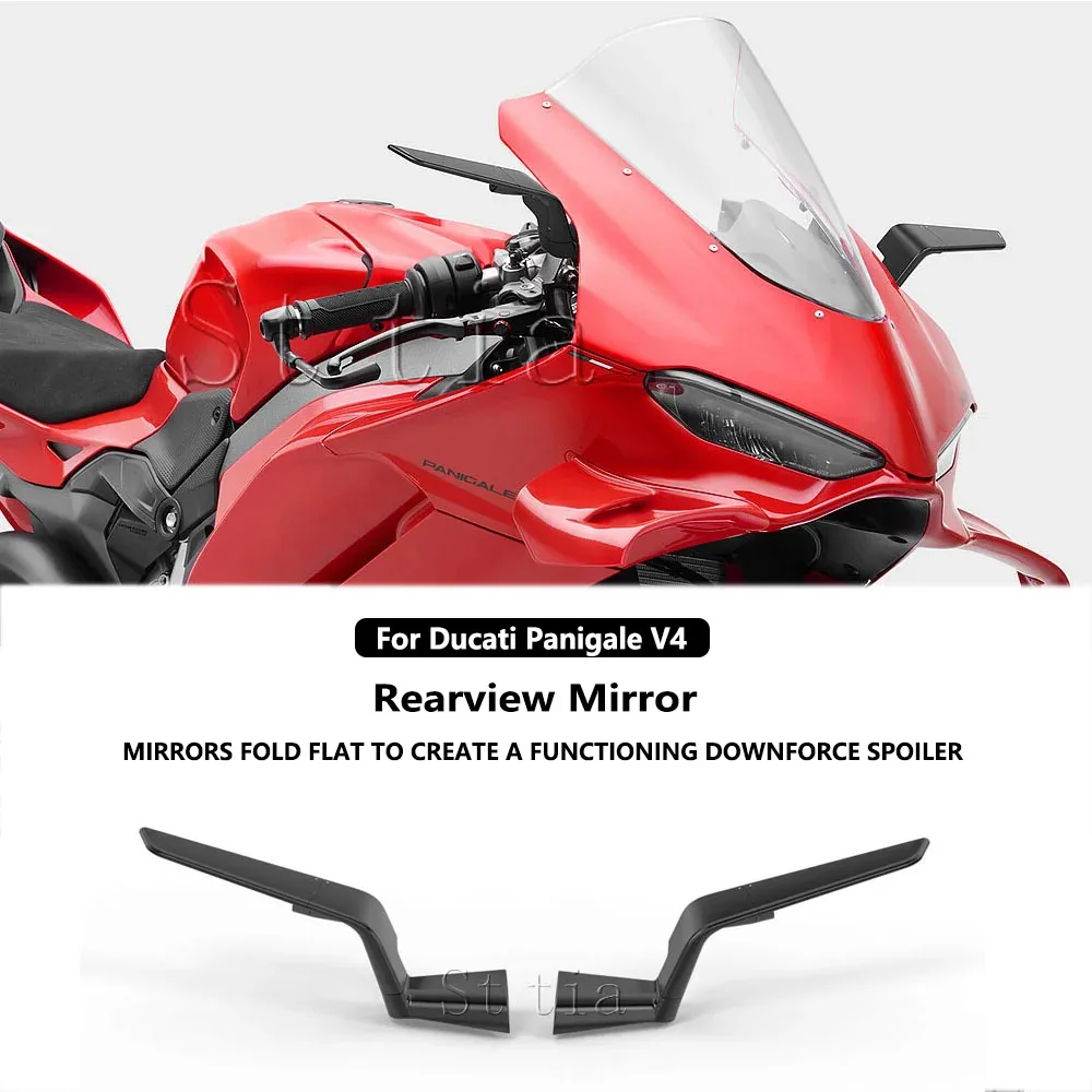 V4 Rearview Mirror For Ducati Panigale V4 v4 V4S 2025- Stealth Sport Winglet Mirror Kits Adjustable Stealth Mirrors
V4 Rearview Mirror For Ducati Panigale V4 v4 V4S 2025- Stealth Sport Winglet Mirror Kits Adjustable Stealth Mirrors