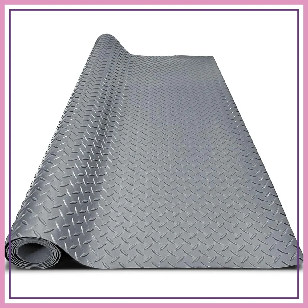 4x10FT Garage Floor Mat, 2.8mm Thickened Flooring Roll for Under Car, Golf Cart Parking Mat, Diamond Plate PVC Rubber Non-Slip Floor Protector for Garage Warehouse Trailer, Grey
4x10FT Garage Floor Mat, 2.8mm Thickened Flooring Roll for Under Car, Golf Cart Parking Mat, Diamond Plate PVC Rubber Non-Slip Floor Protector for Garage Warehouse Trailer, Grey
