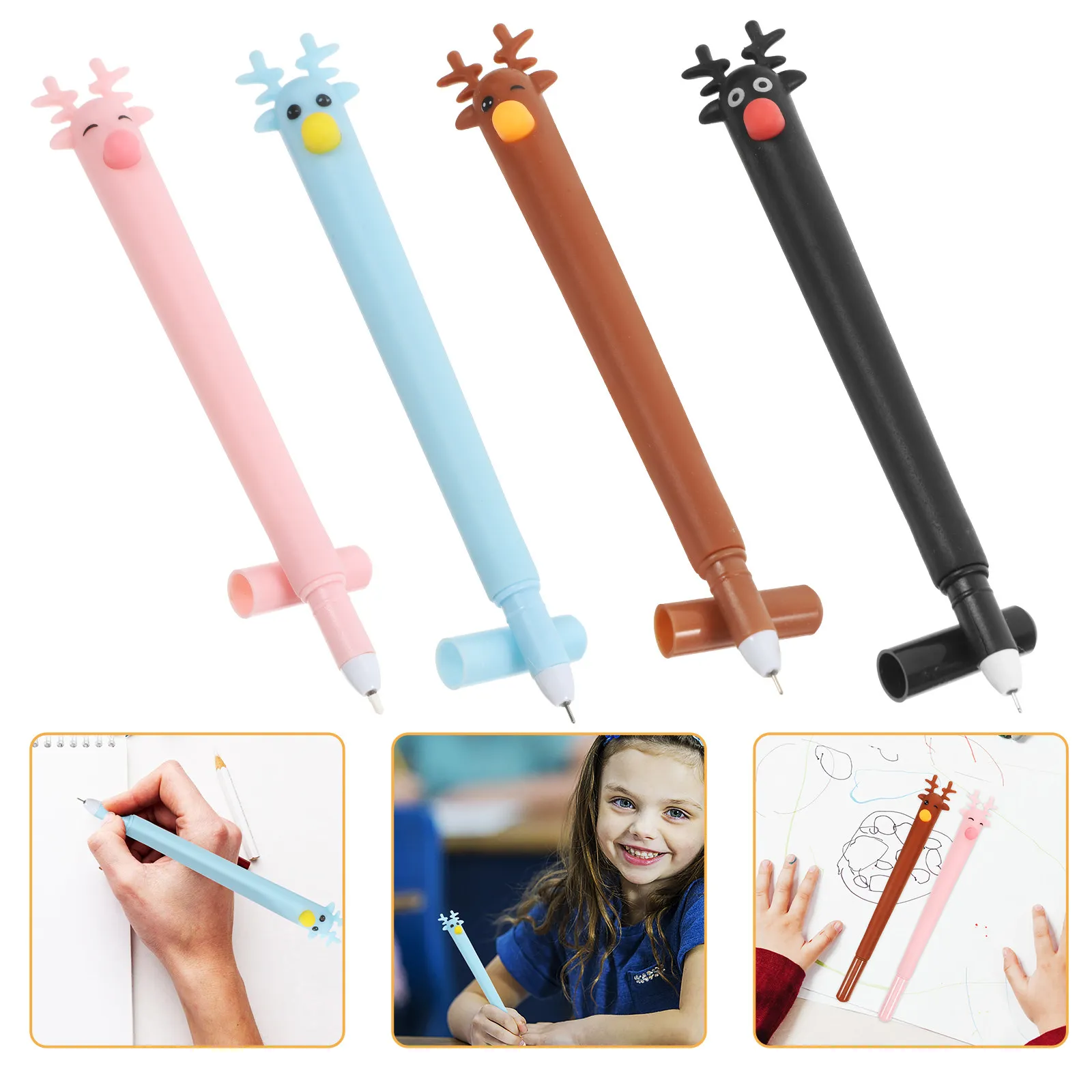 12Pcs Deer Design Ballpoint Pens Creative Cartoon Blue Ink Smooth Write Office School Student Stationery Gift Set
12Pcs Deer Design Ballpoint Pens Creative Cartoon Blue Ink Smooth Write Office School Student Stationery Gift Set