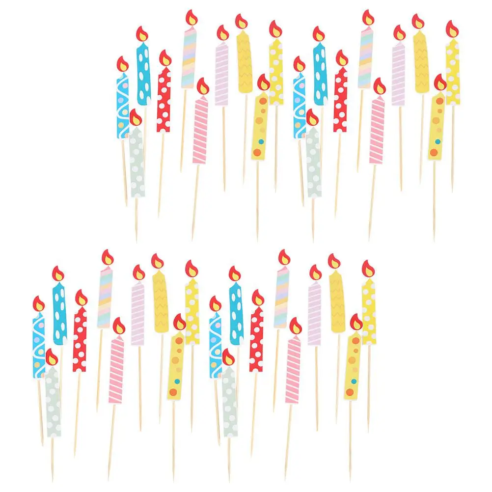 40 Pcs Candle Card Delicate Birthday Decor Decoration Party Supplies Convenient Cake Wooden Household Prop
40 Pcs Candle Card Delicate Birthday Decor Decoration Party Supplies Convenient Cake Wooden Household Prop