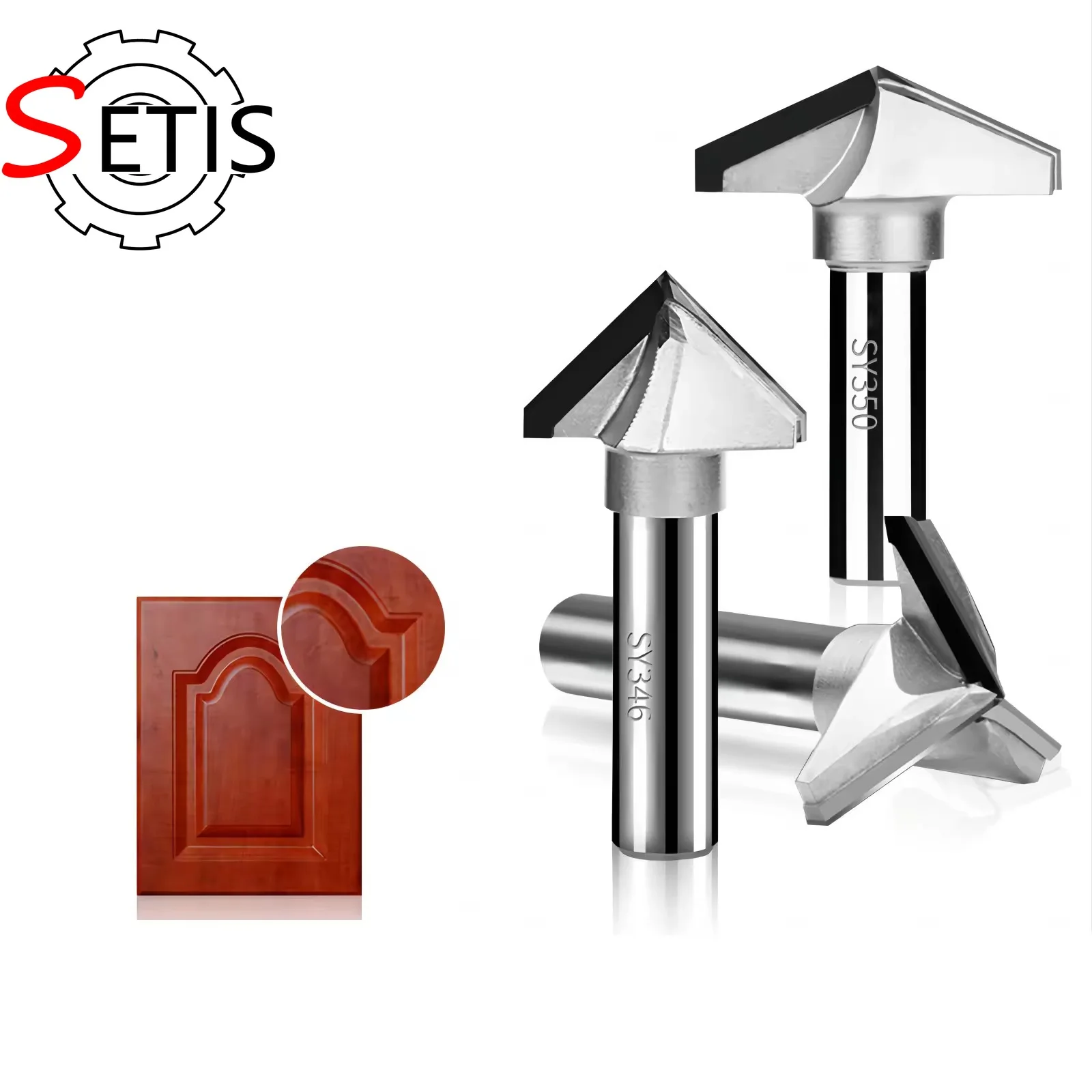 SETIS CNC Polycrystalline Diamond (PCD) 90 Degree Engraving, V-Grooving and Chamfering Router Bit