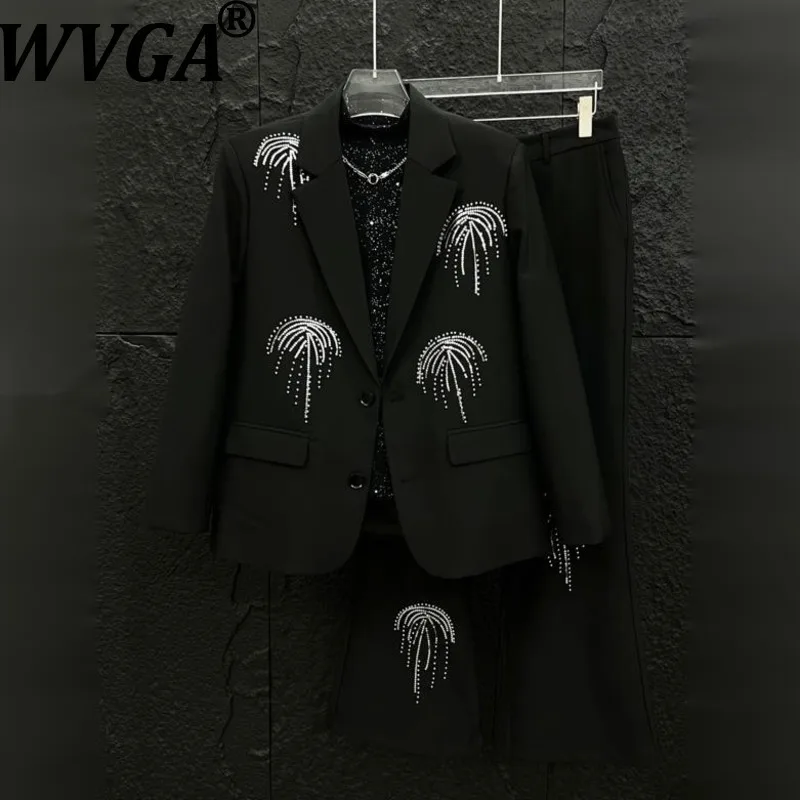 WVGA Spring Autumn New Man Tide Diamond Trendy Long Sleeved Suit Coats Niche Chic Casual Straight Pants Two-Piece Set Ins W12529
WVGA Spring Autumn New Man Tide Diamond Trendy Long Sleeved Suit Coats Niche Chic Casual Straight Pants Two-Piece Set Ins W12529