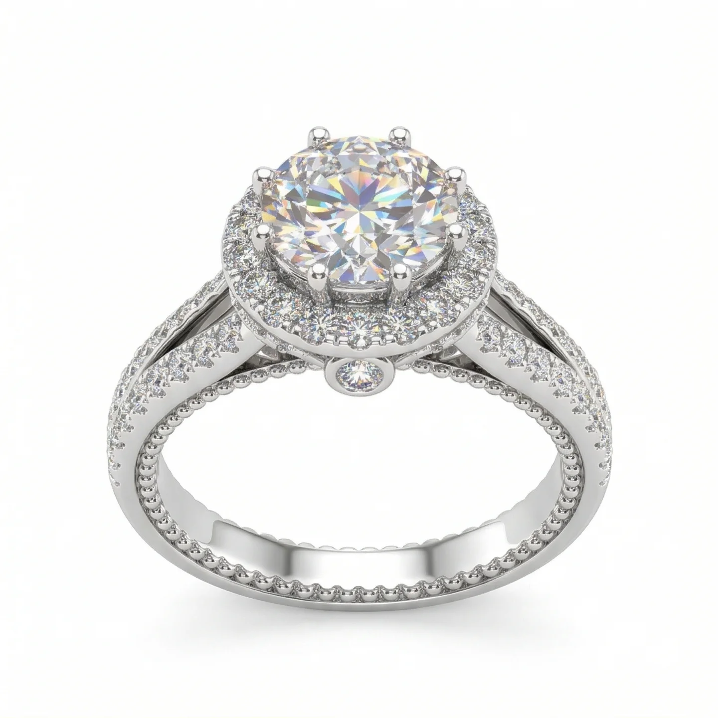 2CT Brilliant Cut Moissanite Vintage Ring S925 Silver D Color VVS1 Filigree Eternity Wedding Band For Women Bridal Jewelry
2CT Brilliant Cut Moissanite Vintage Ring S925 Silver D Color VVS1 Filigree Eternity Wedding Band For Women Bridal Jewelry
