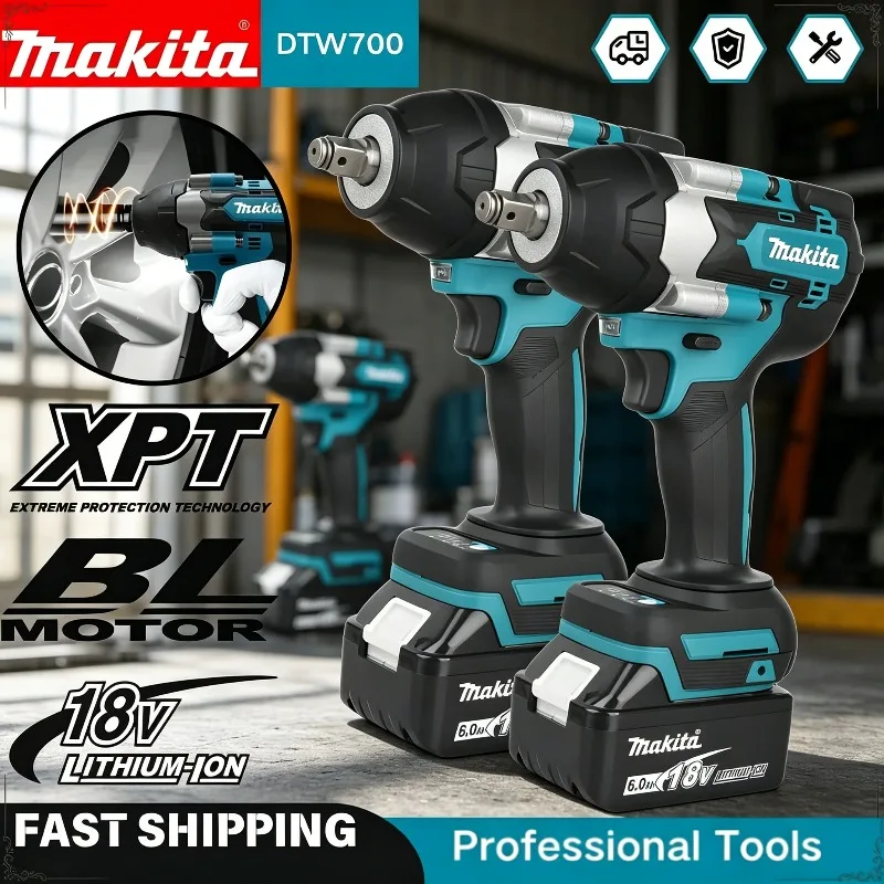 Бесщеточный электрический гайковерт Makita DTW700 с высоким крутящим моментом, аккумуляторная дрель-шуруповерт, бесплатная доставка, электроинструмент для аккумулятора 18В
Бесщеточный электрический гайковерт Makita DTW700 с высоким крутящим моментом, аккумуляторная дрель-шуруповерт, бесплатная доставка, электроинструмент для аккумулятора 18В