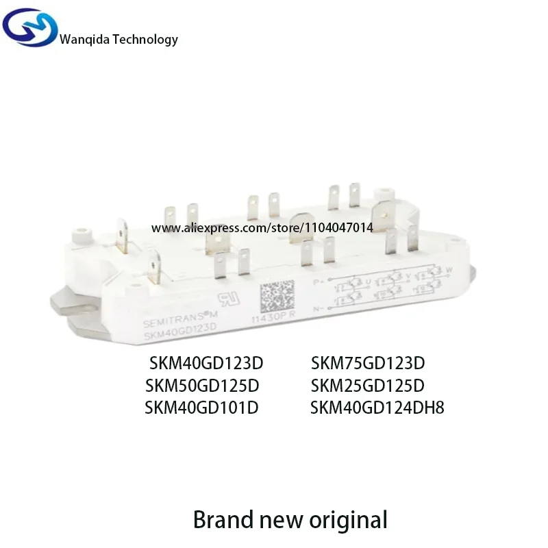 Модули IGBT SKM50GD125D, SKM75GD123D, SKM40GD101D, SKM40GD124DH8, SKM25GD125D. Новые, оригинальные.
Модули IGBT SKM50GD125D, SKM75GD123D, SKM40GD101D, SKM40GD124DH8, SKM25GD125D. Новые, оригинальные.