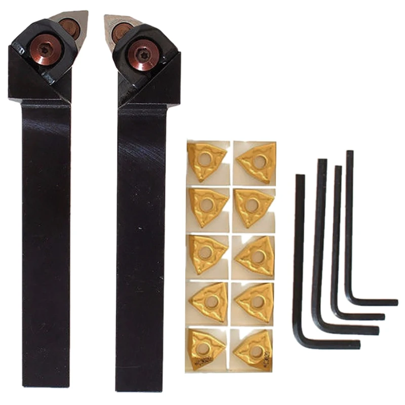 AC88-WWLNR1616H/K08+WWLNL1616H/K08 Lathe Turning Tool Holder Kits With10 WNMG080404 Blades
AC88-WWLNR1616H/K08+WWLNL1616H/K08 Lathe Turning Tool Holder Kits With10 WNMG080404 Blades