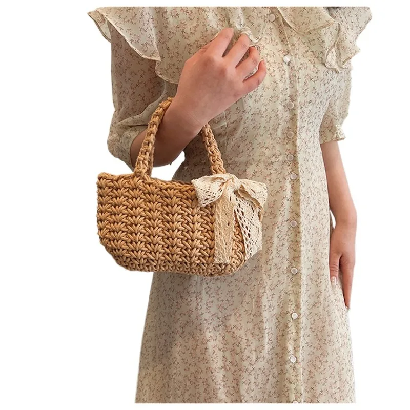 Summer French straw bag female foreign-style bow handheld bucket bag tide fashion scarf beach vacation woven bags
Summer French straw bag female foreign-style bow handheld bucket bag tide fashion scarf beach vacation woven bags