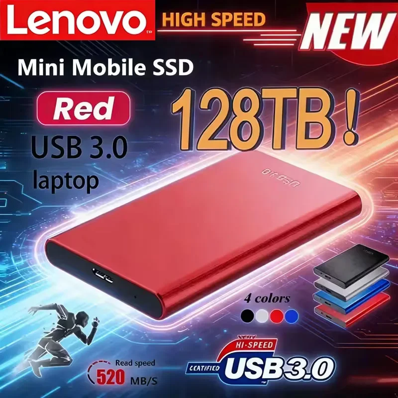 Портативный SSD-накопитель Lenovo 256 ТБ, высокоскоростной SSD на 2 ТБ, внешний жесткий диск на 8 ТБ, массовое хранилище данных, интерфейс USB 3.0, накопитель для ноутбуков и компьютеров
Портативный SSD-накопитель Lenovo 256 ТБ, высокоскоростной SSD на 2 ТБ, внешний жесткий диск на 8 ТБ, массовое хранилище данных, интерфейс USB 3.0, накопитель для ноутбуков и компьютеров