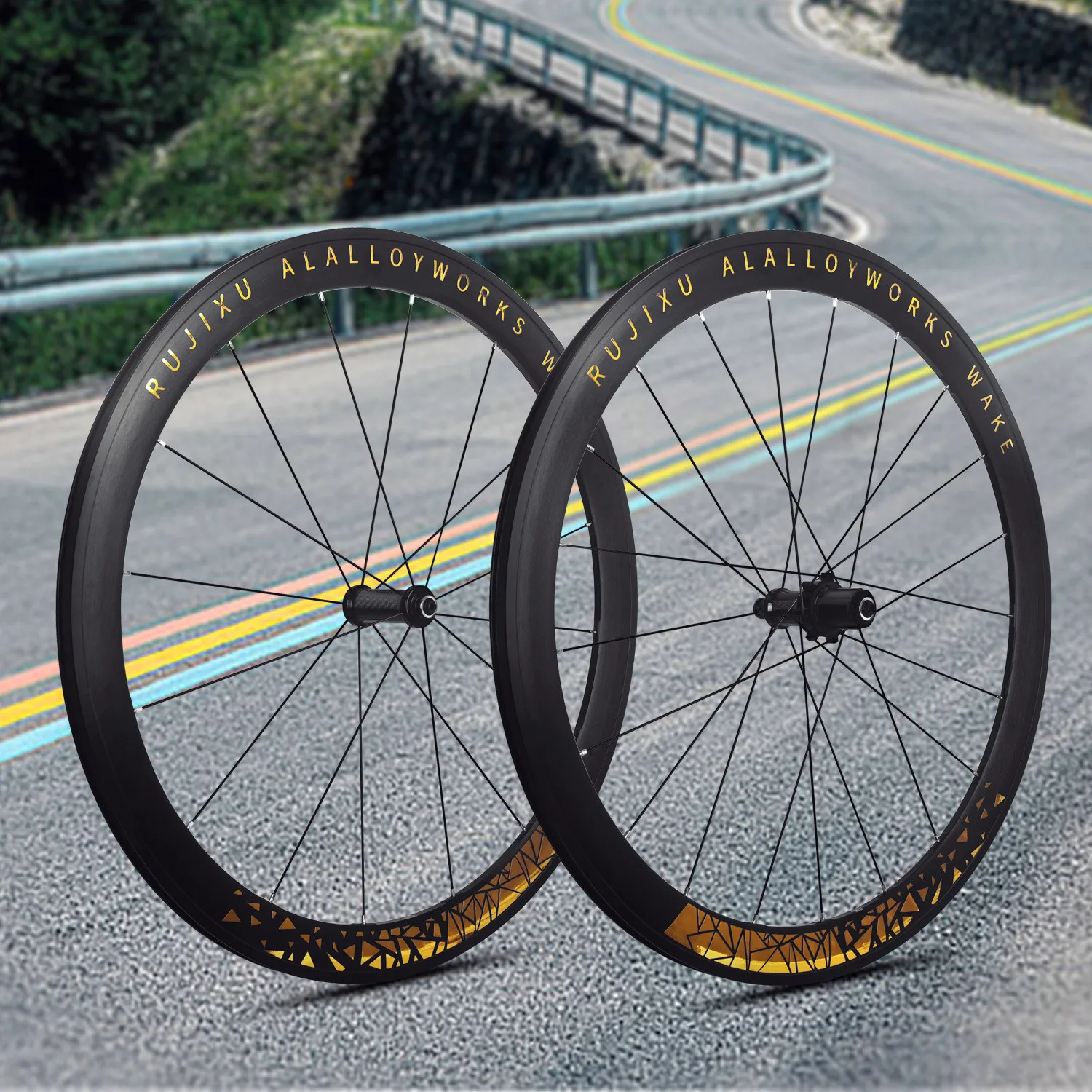 700C ultra-light 6 Pawls road bike wheel V brake double aluminum alloy depth 30/40/50mm wheelset Carbon fiber tube hub
700C ultra-light 6 Pawls road bike wheel V brake double aluminum alloy depth 30/40/50mm wheelset Carbon fiber tube hub