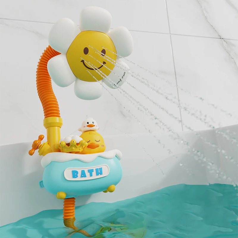 Baby Bath Toys Bath Shower for Toddler 4 in 1 Bathtub Toy with Sunflower Shower 3 Water Spray Sprinkler BathTub Toys for Baby
Baby Bath Toys Bath Shower for Toddler 4 in 1 Bathtub Toy with Sunflower Shower 3 Water Spray Sprinkler BathTub Toys for Baby