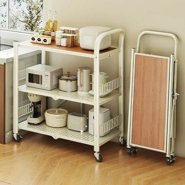 Mobile Folding Kitchen Rolling Storage Rack with Swivel Casters Multi-Tier Metal Utility Trolley for Home Organizer Foldable
Mobile Folding Kitchen Rolling Storage Rack with Swivel Casters Multi-Tier Metal Utility Trolley for Home Organizer Foldable