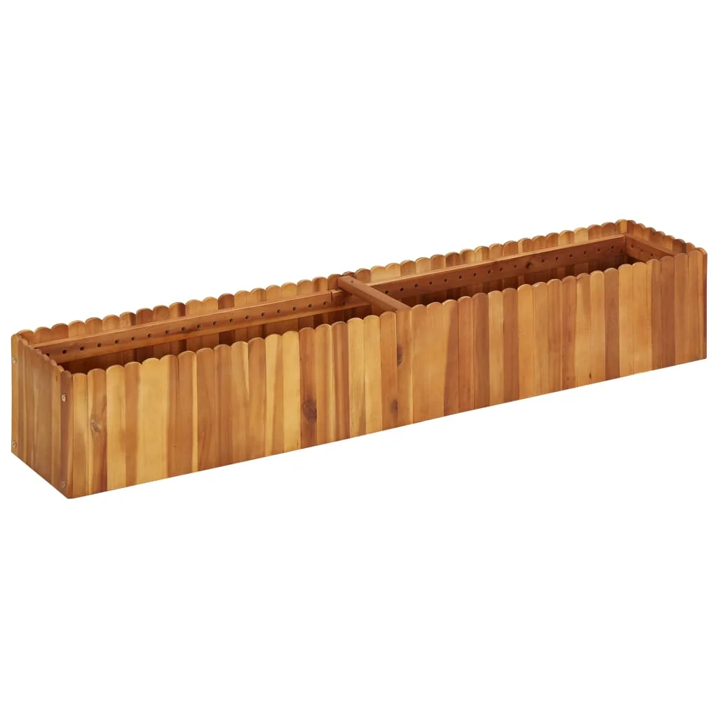 Garden Planters, Solid Acacia Wood Patio Plant Pots, Raised Bed, Garden Decoration 150x30x25 cm
Garden Planters, Solid Acacia Wood Patio Plant Pots, Raised Bed, Garden Decoration 150x30x25 cm