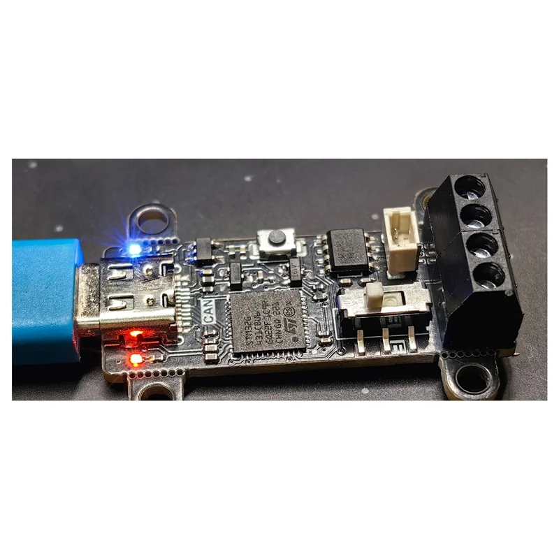 【Top Picks】1 Piece TYPE-C USB To CAN Module Canable SLCAN Debugger Black PCB Support Python-CAN Communication Software
【Top Picks】1 Piece TYPE-C USB To CAN Module Canable SLCAN Debugger Black PCB Support Python-CAN Communication Software