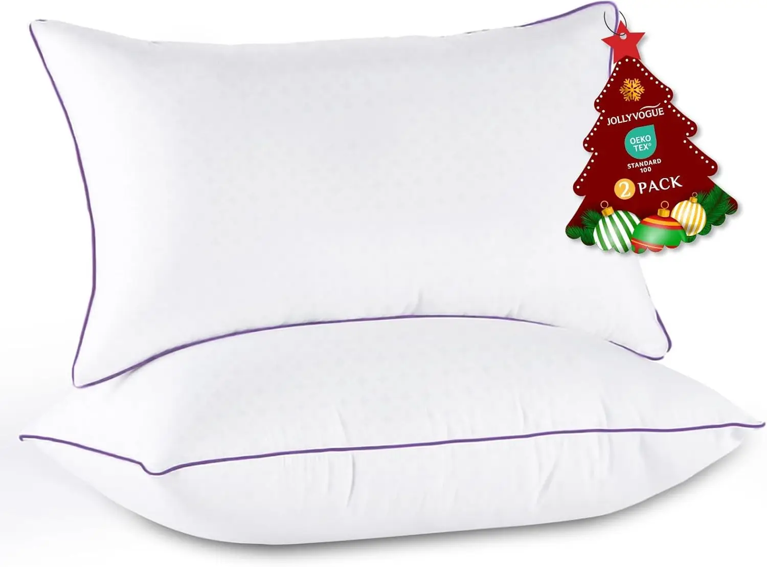 JOLLYVOGUE 2 Pack Queen Size Pillows Medium Support Down Alternative Luxury Hotel Quality for All Sleepers
JOLLYVOGUE 2 Pack Queen Size Pillows Medium Support Down Alternative Luxury Hotel Quality for All Sleepers