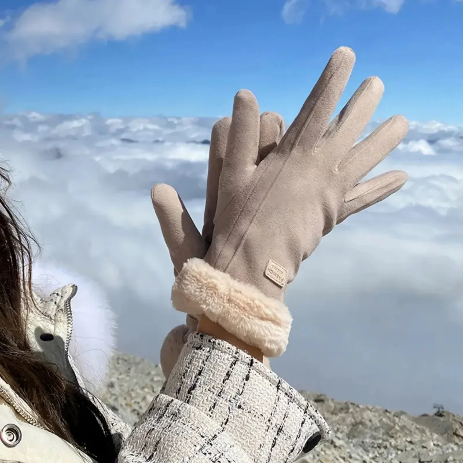 Winter Gloves for Women - Cold Weather Touchscreen Warm Furry Gloves, Cute Mittens for Girls, Hand Warmer for Motorcycle and Cyc
Winter Gloves for Women - Cold Weather Touchscreen Warm Furry Gloves, Cute Mittens for Girls, Hand Warmer for Motorcycle and Cyc