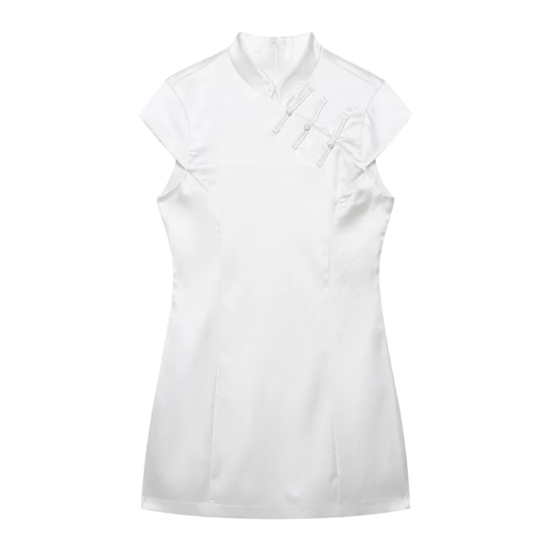 Dave&di Elegant Silk Texture Breasted Mini Dress For Women Clothes Dress Elegant Party Dresses Vestidos Women's Dress
Dave&di Elegant Silk Texture Breasted Mini Dress For Women Clothes Dress Elegant Party Dresses Vestidos Women's Dress