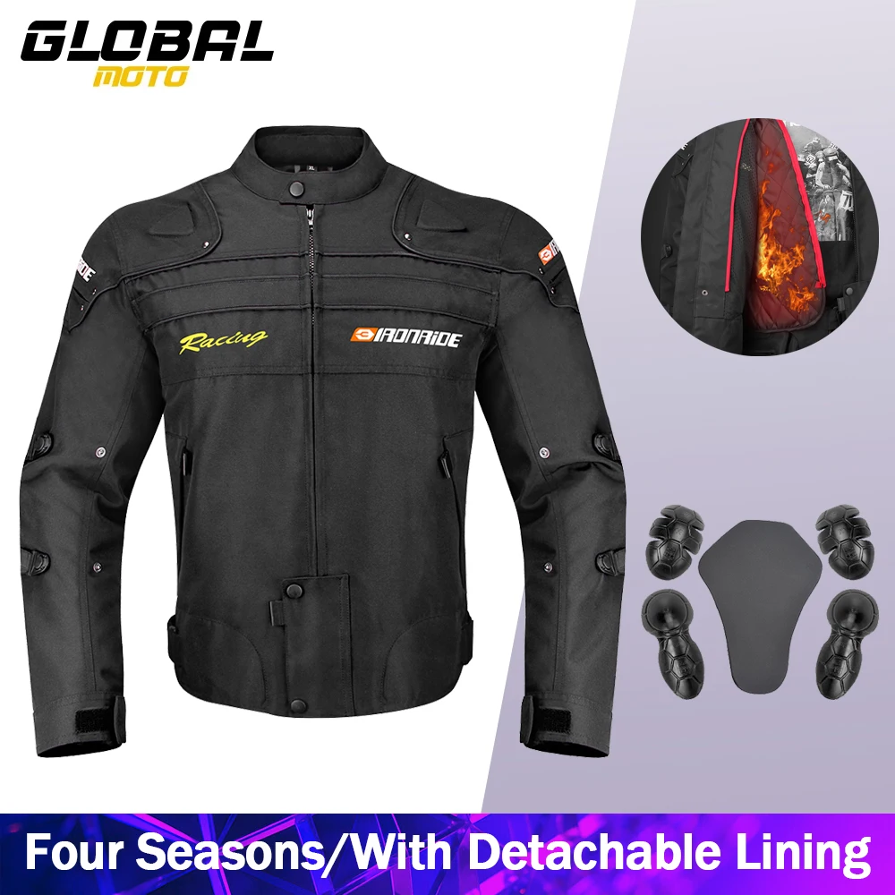 Four Seasons Motorcycle Jacket Wear-resistant Motocross Clothing Breathable Motorbike Riding Jackets Built-in Protective Gear
Four Seasons Motorcycle Jacket Wear-resistant Motocross Clothing Breathable Motorbike Riding Jackets Built-in Protective Gear