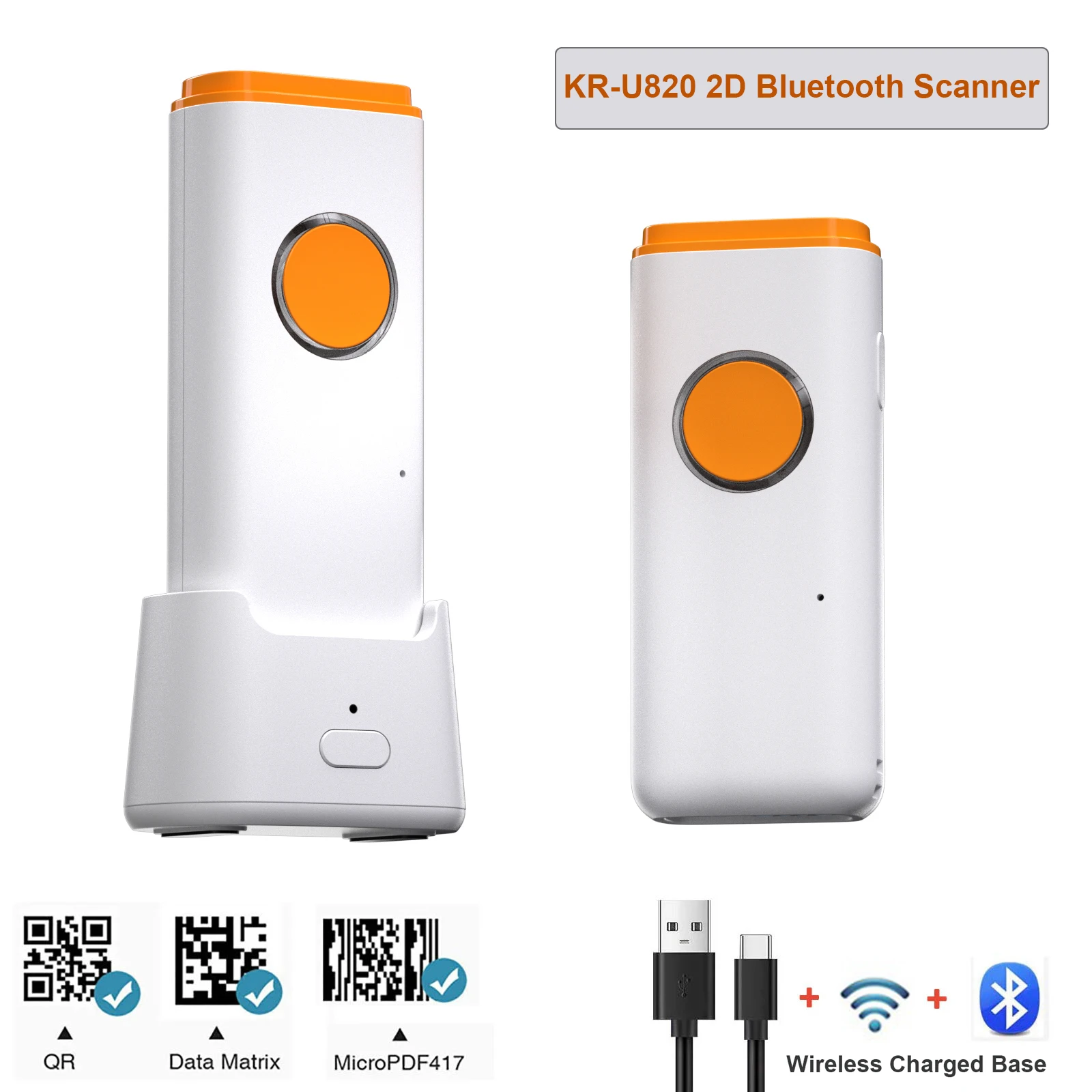 New Design Wireless 2.4G Bluetooth 2D Mini Portable Barcode Scanner with Charge Base high-performance forPDF417 Data Matrix Code
New Design Wireless 2.4G Bluetooth 2D Mini Portable Barcode Scanner with Charge Base high-performance forPDF417 Data Matrix Code