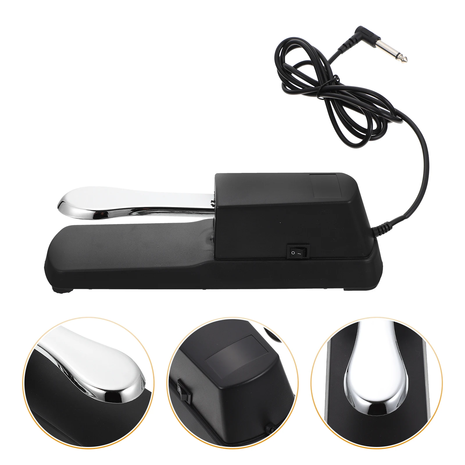 Digital Piano Electronic Foot Pedal Damper for Keyboard Silver Alloy Steel Sustain
Digital Piano Electronic Foot Pedal Damper for Keyboard Silver Alloy Steel Sustain