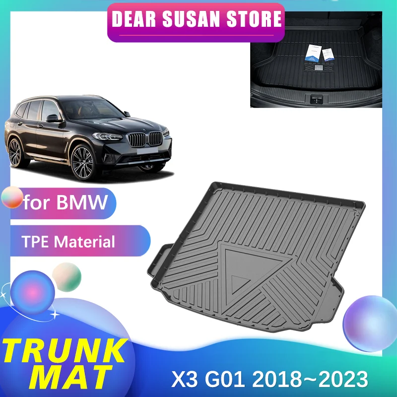 Специальный коврик для заднего багажника для BMW X3 G01 M Sport M40i M40d 2018 ~ 2023, 2019 2020 2021 2022 водонепроницаемый напольный коврик, декоративный коврик, аксессуары
Специальный коврик для заднего багажника для BMW X3 G01 M Sport M40i M40d 2018 ~ 2023, 2019 2020 2021 2022 водонепроницаемый напольный коврик, декоративный коврик, аксессуары