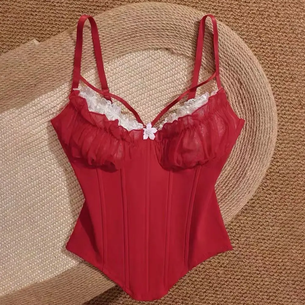 Elegant Ruffle Lace Flower Camisole Bowknot Sleeveless Slim Crop Tops Sweet Tank Suspender Vest Ladies
Elegant Ruffle Lace Flower Camisole Bowknot Sleeveless Slim Crop Tops Sweet Tank Suspender Vest Ladies