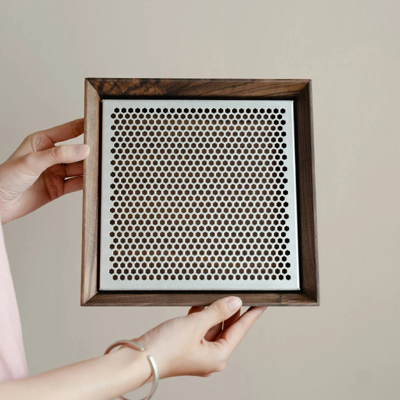 Современный поднос для сервировки чая, основа из твердого ореха с алюминиевым дренажем, станция для заваривания для любителей современной чайной церемонии
Современный поднос для сервировки чая, основа из твердого ореха с алюминиевым дренажем, станция для заваривания для любителей современной чайной церемонии