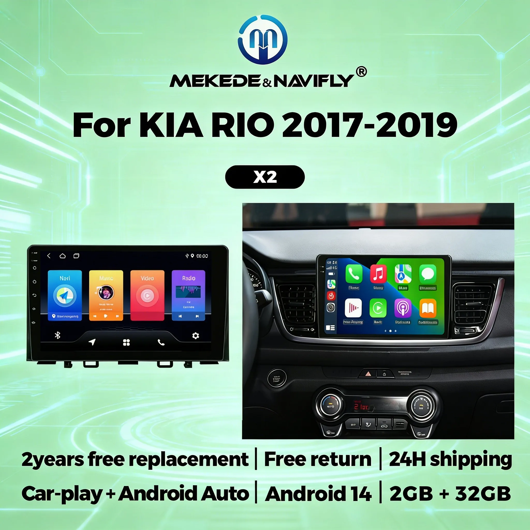 1 Din Car Play Android Auto For Kia RIO Stonic YB 2016-2022 Car Radio Stereo Multimedia Video Player GPS Navigation FM Autoradio
1 Din Car Play Android Auto For Kia RIO Stonic YB 2016-2022 Car Radio Stereo Multimedia Video Player GPS Navigation FM Autoradio