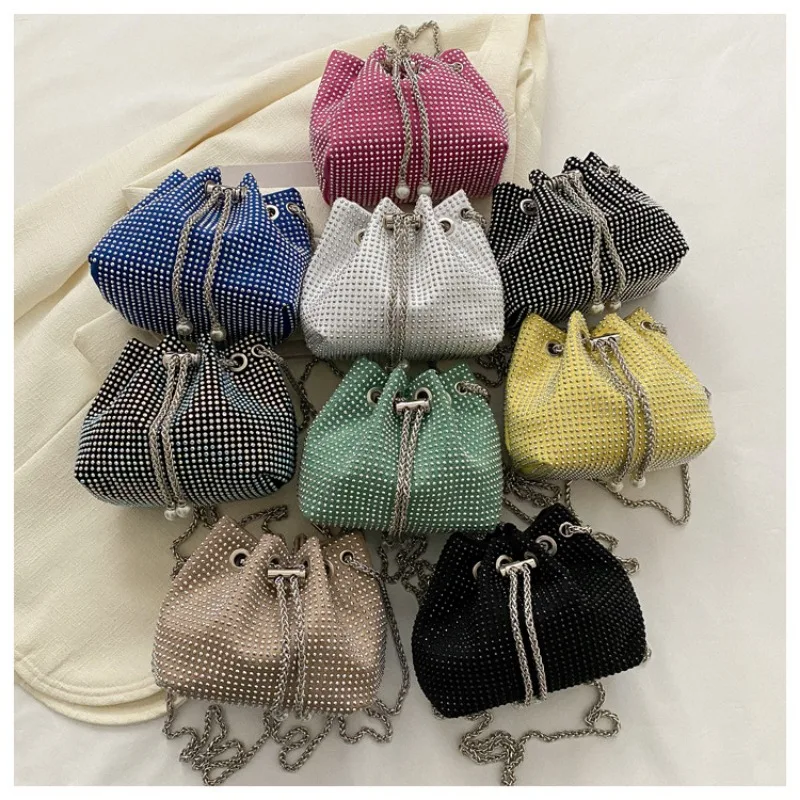 Full Rhinestone Bucket Bag 2024 Summer New, Fashion Chain Shoulder Bag, Unique Glam Design
Full Rhinestone Bucket Bag 2024 Summer New, Fashion Chain Shoulder Bag, Unique Glam Design