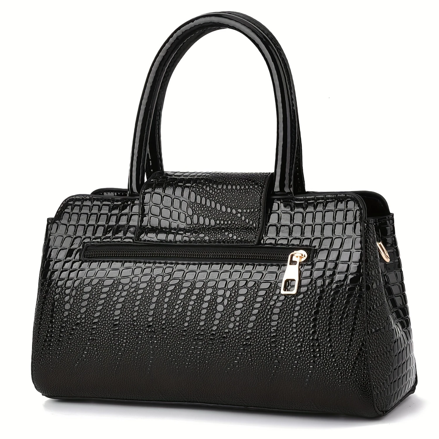 "Crocodile Pattern Handbag, Versatile Top Handle Tote Bag, Fashion Crossbody Bag, Women's Purse"
"Crocodile Pattern Handbag, Versatile Top Handle Tote Bag, Fashion Crossbody Bag, Women's Purse"