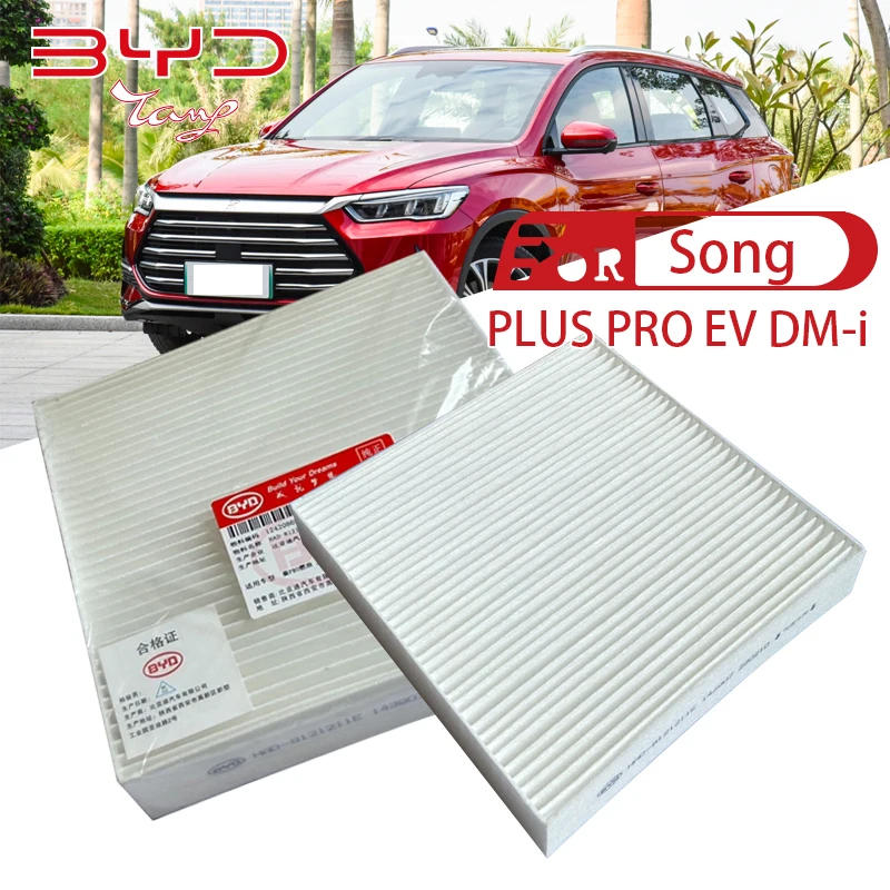 Car Pollen Cabin Air Filter For BYD Song PLUS Pro DM-i EV Series auto Climate Control Gases Replace Accessories
Car Pollen Cabin Air Filter For BYD Song PLUS Pro DM-i EV Series auto Climate Control Gases Replace Accessories