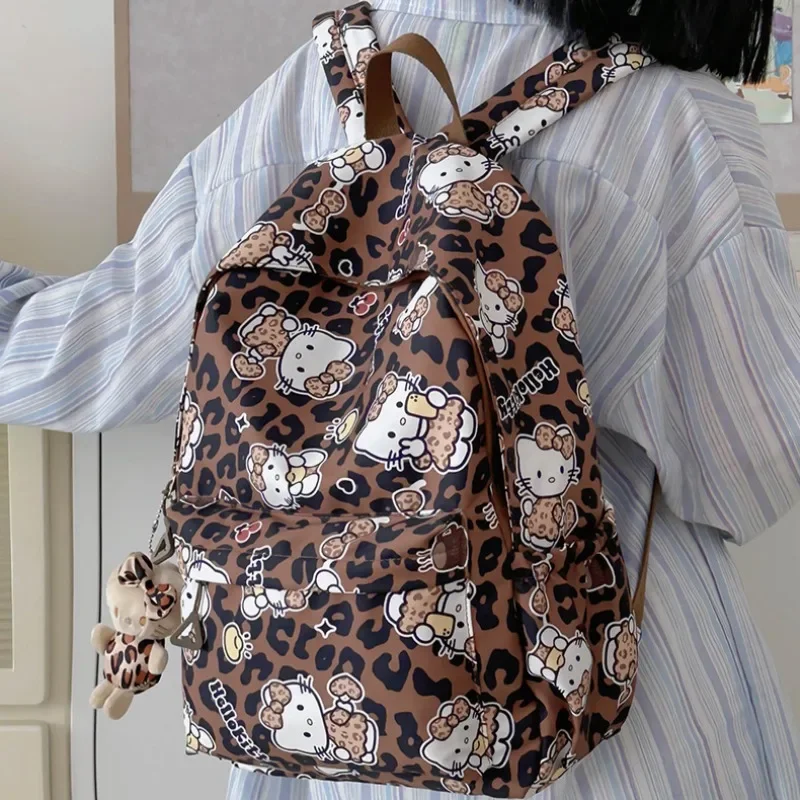 Y2k Hello Kitty Sanrios Leopard Print Large Capacity Backpack Anime Fashion Anime Students Portable Travel Bag Birthday Gift Toy
Y2k Hello Kitty Sanrios Leopard Print Large Capacity Backpack Anime Fashion Anime Students Portable Travel Bag Birthday Gift Toy