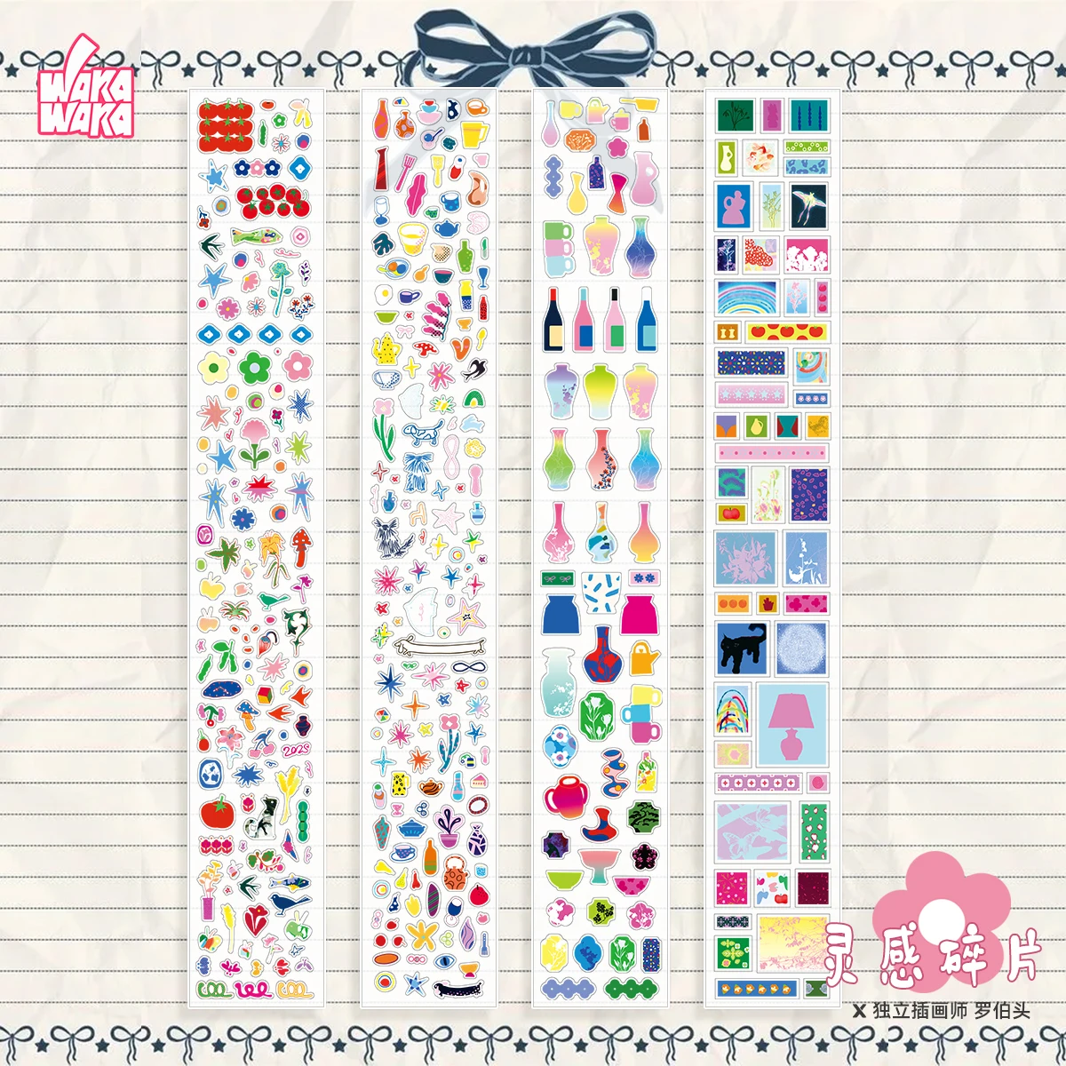 WAKAWAKA Spring Abstract Doodles Sticker Tapes Minimalist Salt Style Scrapbooking Stickers Journal Manga Collage Decor Supplies
WAKAWAKA Spring Abstract Doodles Sticker Tapes Minimalist Salt Style Scrapbooking Stickers Journal Manga Collage Decor Supplies