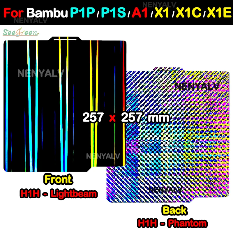 Для Bambu Lab P1P P1S A1 сборочная пластина 257x257 для лаборатории Bambu сборочная пластина X1 X1C X1E PEY H1H Lightbeam Phantom обновленная
Для Bambu Lab P1P P1S A1 сборочная пластина 257x257 для лаборатории Bambu сборочная пластина X1 X1C X1E PEY H1H Lightbeam Phantom обновленная