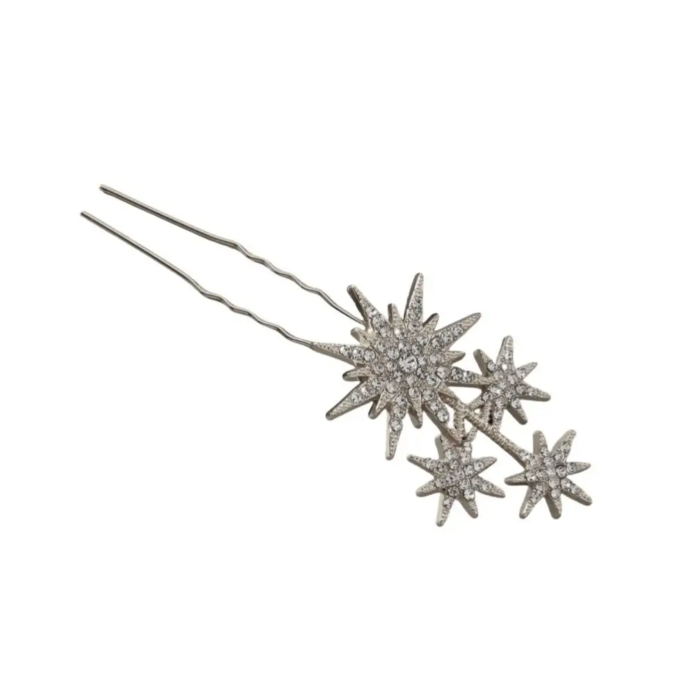 5Pcs/set Snowflake Retro Hairpins Rhinestone Handmade U-Shaped Hair Fork Star Moon Bridal Headpiece Perfect for Wedding & Party
5Pcs/set Snowflake Retro Hairpins Rhinestone Handmade U-Shaped Hair Fork Star Moon Bridal Headpiece Perfect for Wedding & Party