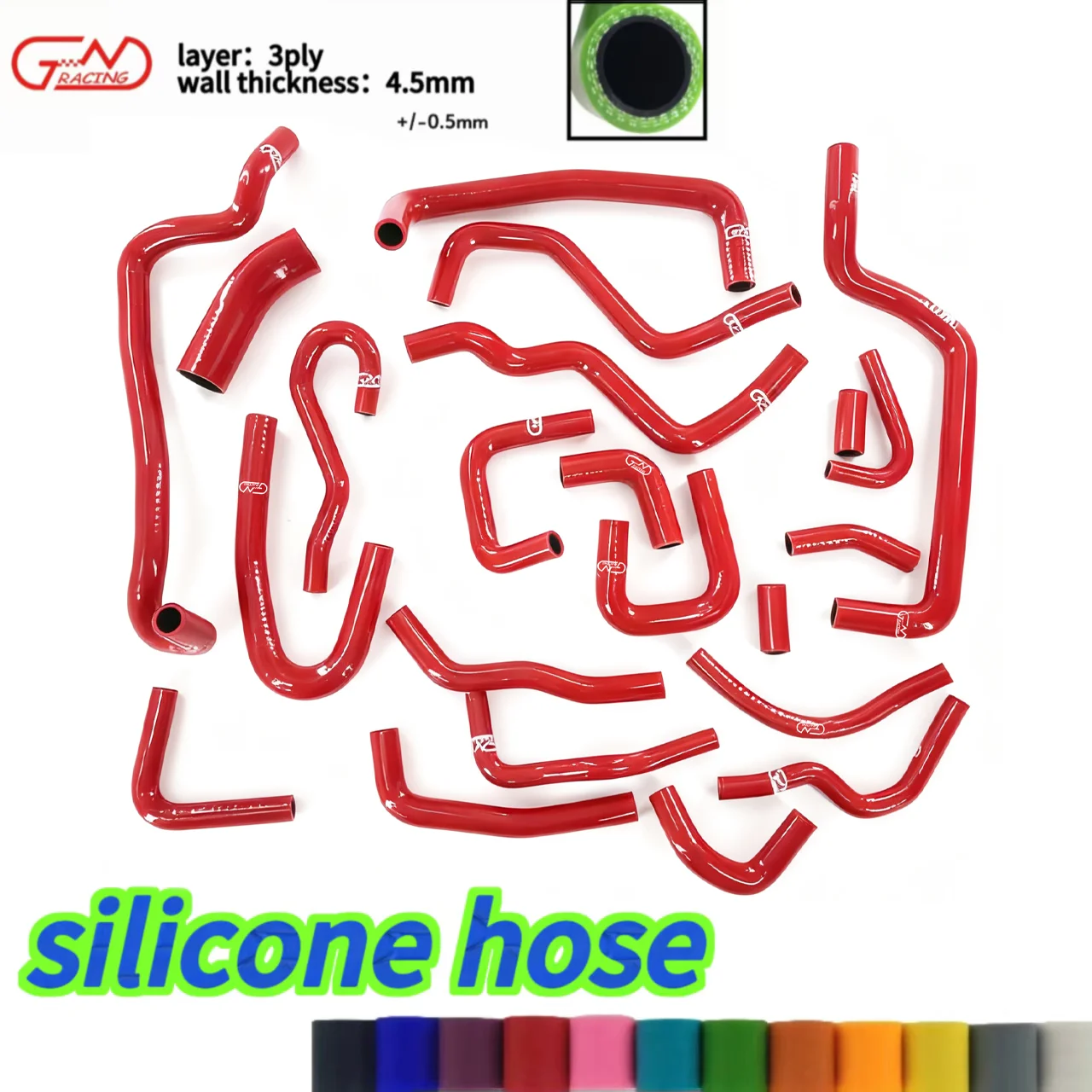 silicone radiator hose for 1989-1994 Nissan Silvia/180SX/200SX S13 CA18DET 1989-1990-1991-1992-1993-1994
silicone radiator hose for 1989-1994 Nissan Silvia/180SX/200SX S13 CA18DET 1989-1990-1991-1992-1993-1994