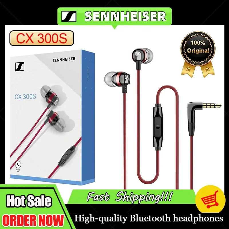 Sennheiser CX300S Wired Pure Bass Earphones Stereo Headset Sport Earbuds Noise Reduction Headphone for IPhone/Samsung/XiaoMi
Sennheiser CX300S Wired Pure Bass Earphones Stereo Headset Sport Earbuds Noise Reduction Headphone for IPhone/Samsung/XiaoMi