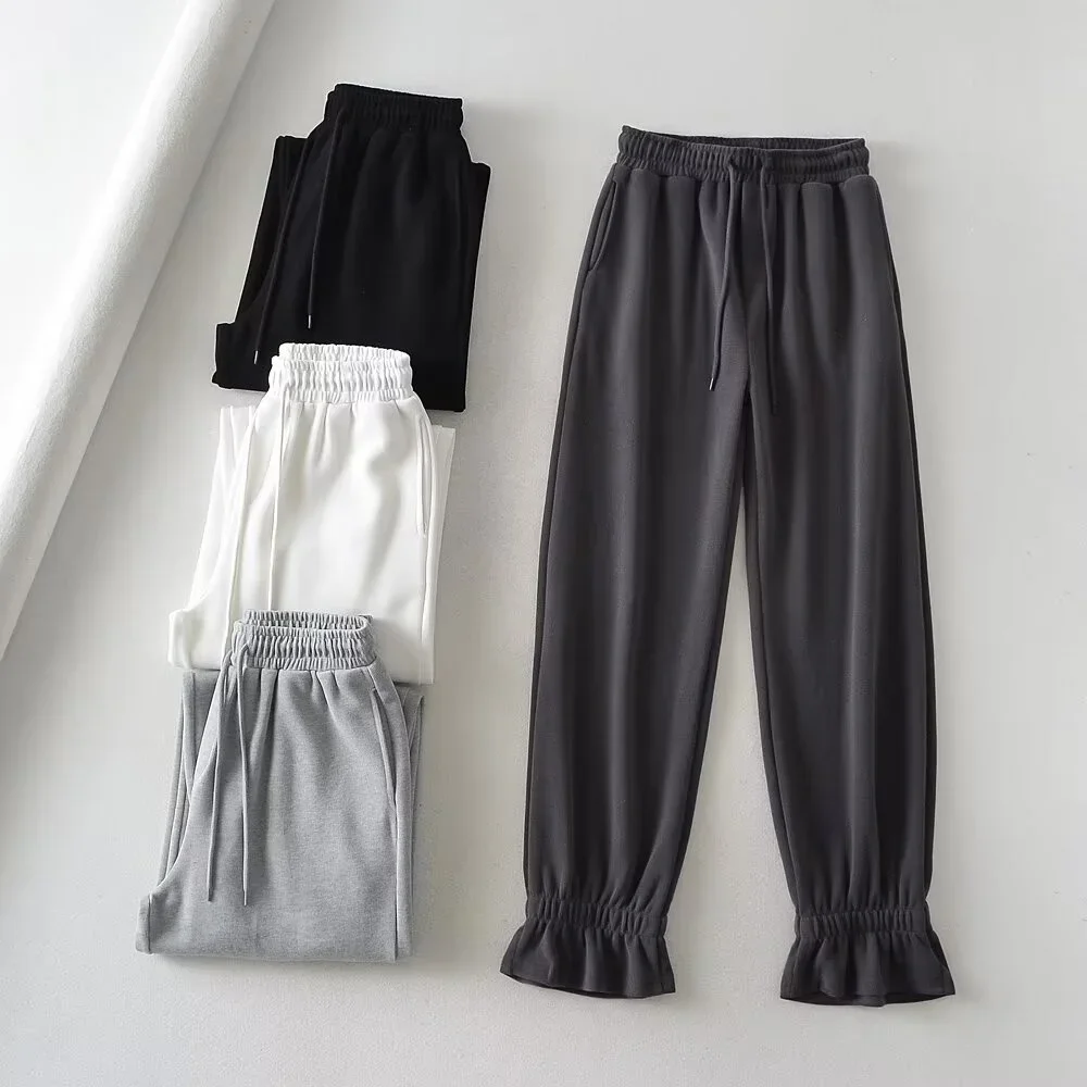 2024 autumn New Product Women's Fashion and Casual High Waist Drawstring Guard Pants Wide Leg Pants Tie Feet Long Pants
2024 autumn New Product Women's Fashion and Casual High Waist Drawstring Guard Pants Wide Leg Pants Tie Feet Long Pants