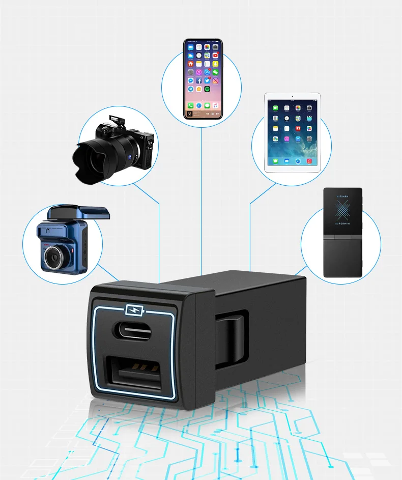 car USB charger quick charge 2.0A 220V 2 Port USB2.0 for iphone Micro USB Type C Phone Charge for toyotaA size:33mm×22.5mm
car USB charger quick charge 2.0A 220V 2 Port USB2.0 for iphone Micro USB Type C Phone Charge for toyotaA size:33mm×22.5mm
