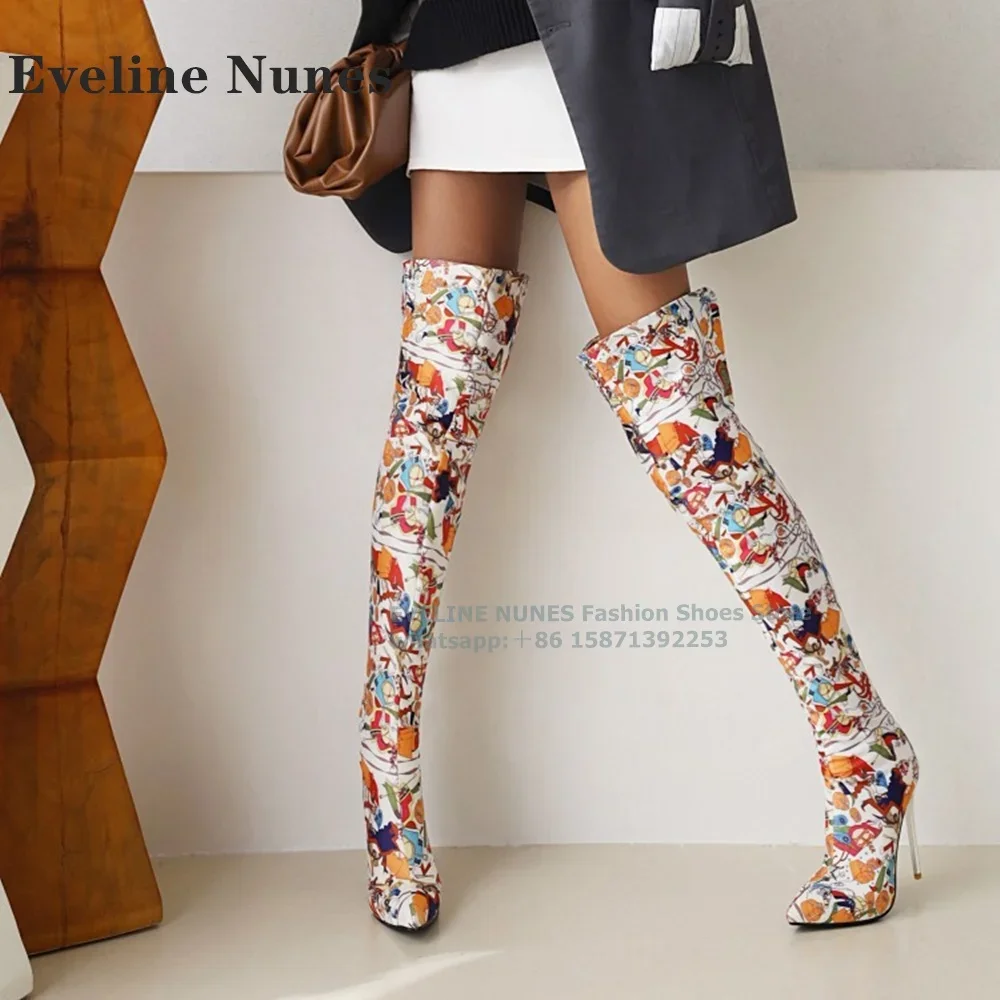 Print Shivering Splicing Over The Knee Boot Runway Show Sexy 2024 Pointed Toe Thin Heels Back Zipper Plus Size Women Modern Boot
Print Shivering Splicing Over The Knee Boot Runway Show Sexy 2024 Pointed Toe Thin Heels Back Zipper Plus Size Women Modern Boot