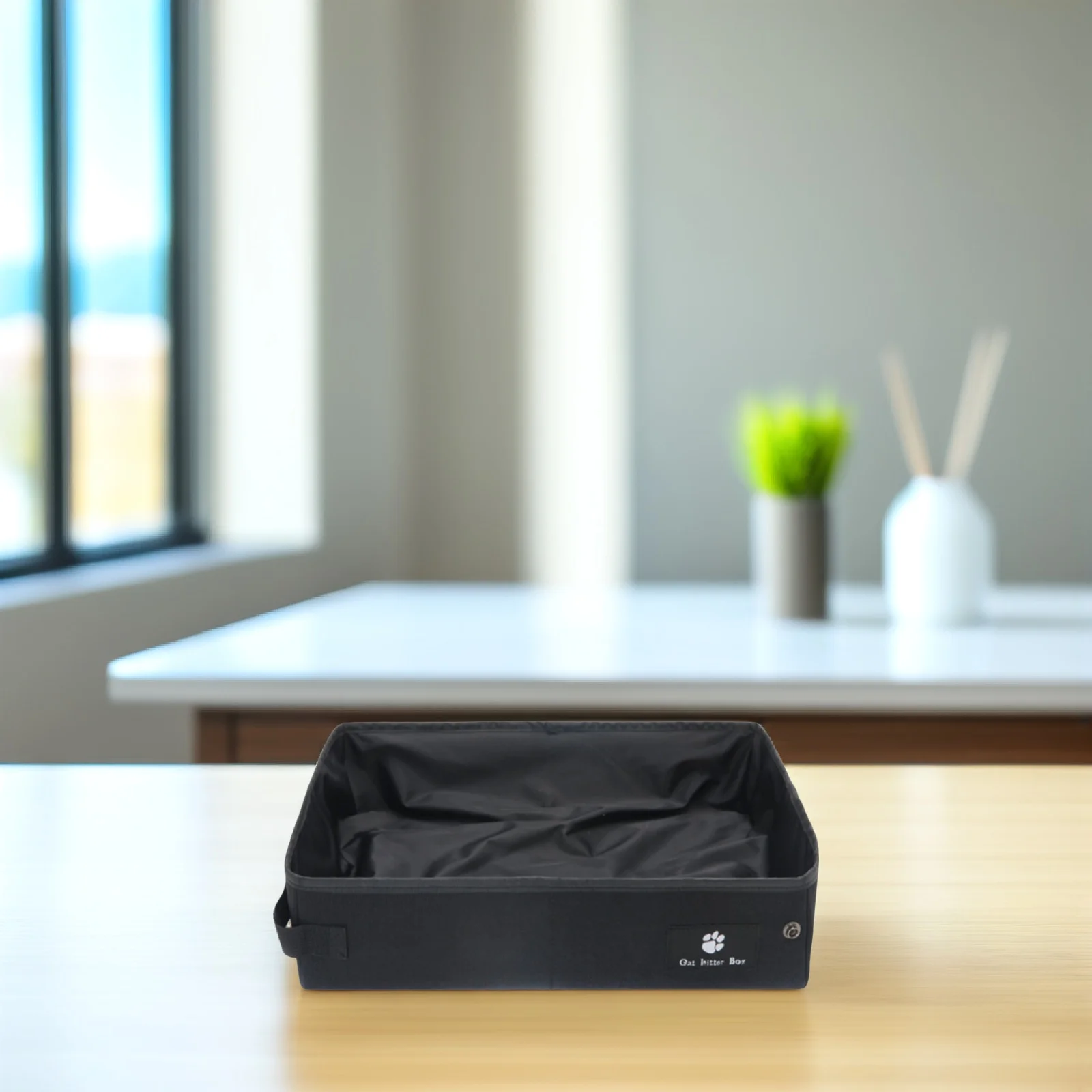 Folding Cat Litter Box Portable Large Size Black Waterproof Oxford Cloth Travel Lightweight Pet Supply for Camping Hotel Use
Folding Cat Litter Box Portable Large Size Black Waterproof Oxford Cloth Travel Lightweight Pet Supply for Camping Hotel Use