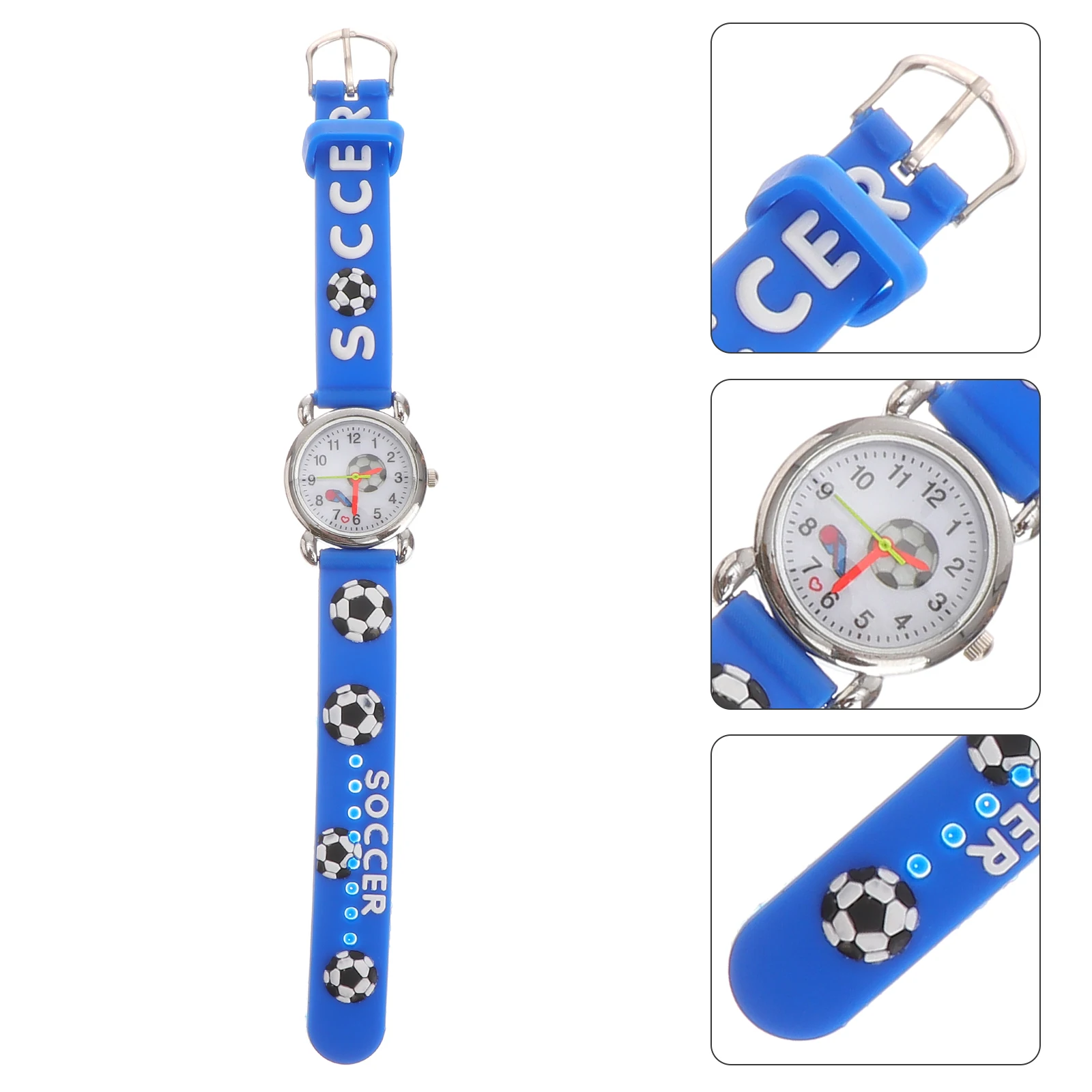Football Whistle Kids Watches 3D Soccer Cartoon Wristwatch Blue Strap Durable Jelly Lightweight Gift Boys Girls
Football Whistle Kids Watches 3D Soccer Cartoon Wristwatch Blue Strap Durable Jelly Lightweight Gift Boys Girls