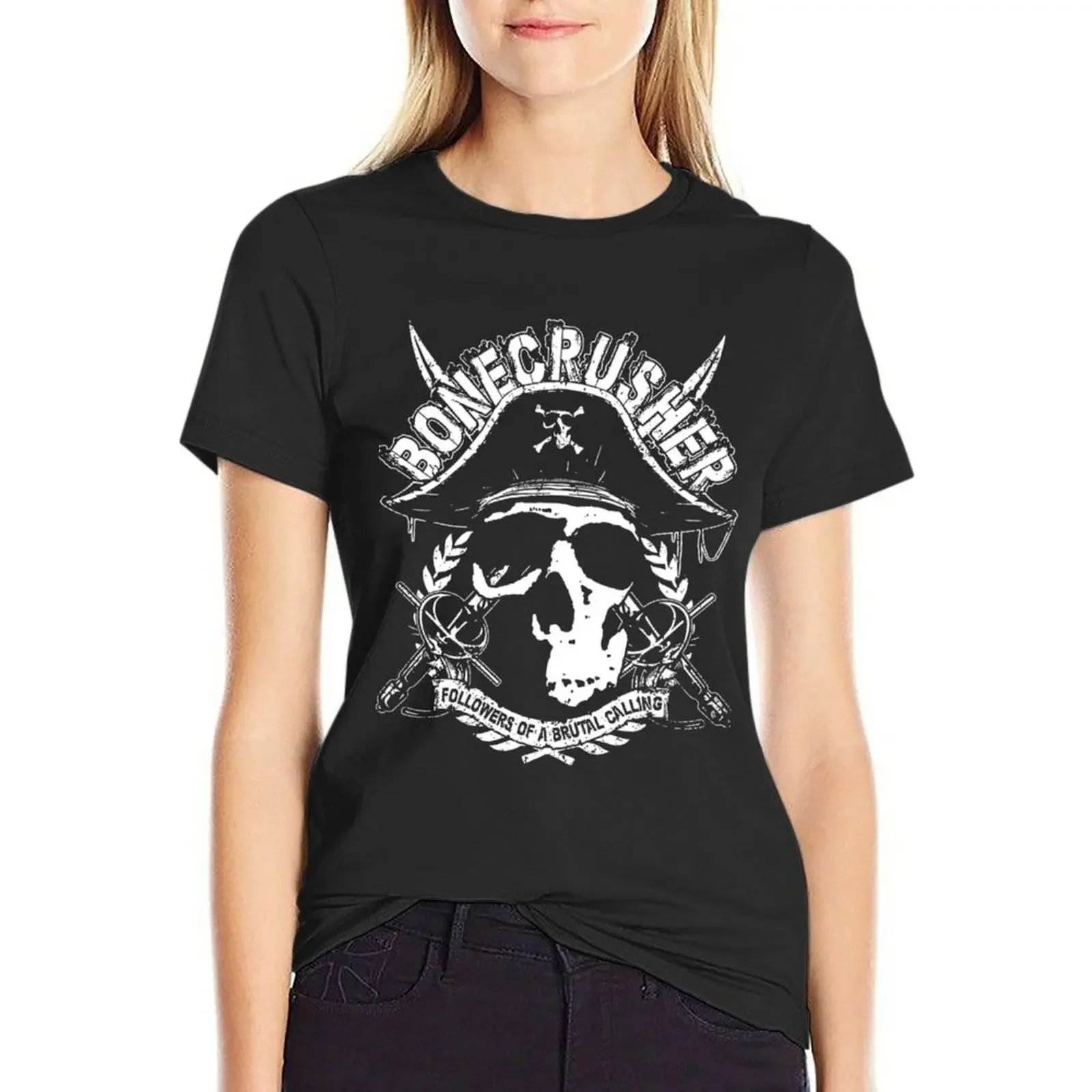 Bonecrusher FOABC Pirate Skull Logo T-Shirt tees new edition blanks plus size t shirts for Women loose fit
Bonecrusher FOABC Pirate Skull Logo T-Shirt tees new edition blanks plus size t shirts for Women loose fit