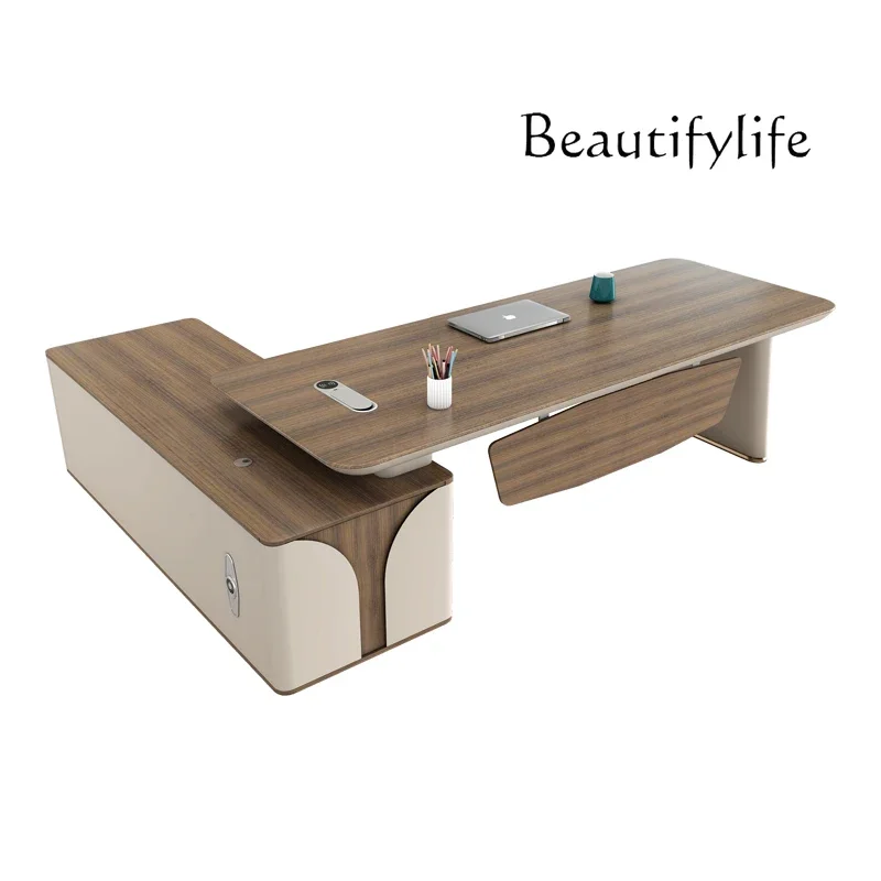 Nordic style simple modern office desk and chair combination large desk high-end office furniture
Nordic style simple modern office desk and chair combination large desk high-end office furniture