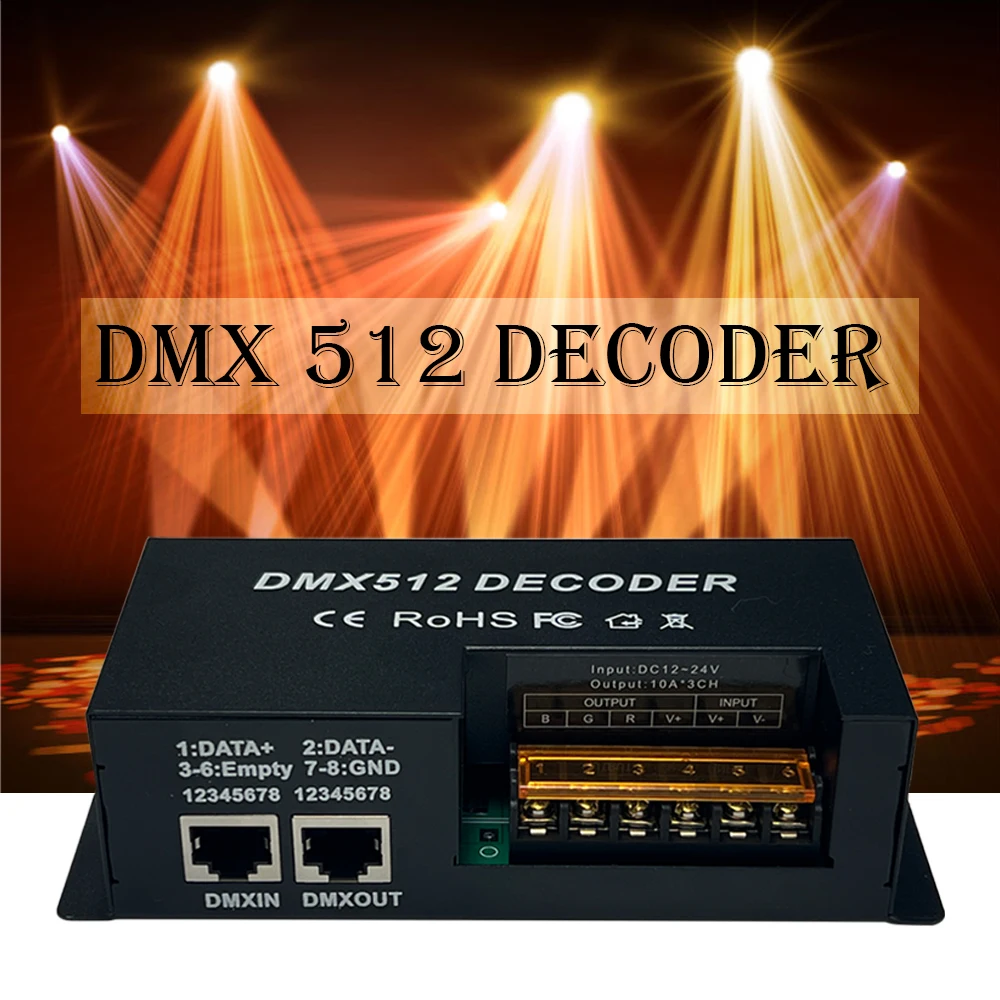 3CH/4CH DMX 512, декодер, RGBW, светодиодная лента, контроллер, консоль, декоративное освещение, диммер, драйвер, 9 В-24 В постоянного тока, лазерное световое шоу
3CH/4CH DMX 512, декодер, RGBW, светодиодная лента, контроллер, консоль, декоративное освещение, диммер, драйвер, 9 В-24 В постоянного тока, лазерное световое шоу