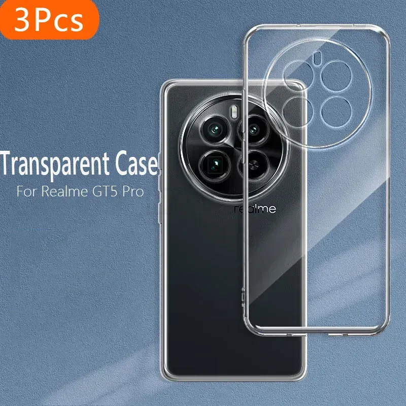 3Pcs For Realme GT5 Pro Case Slim Soft TPU Transaprent Clear Phone Case On For RealmeGT5 Pro 5G Cover
3Pcs For Realme GT5 Pro Case Slim Soft TPU Transaprent Clear Phone Case On For RealmeGT5 Pro 5G Cover