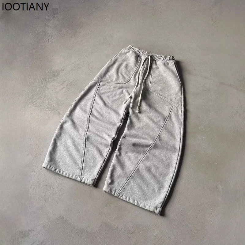 Gray Vintage Women's Sweatpants Harajuku Wide Leg American Men's Loose Casual Hip Hop Trousers Sports Street Fashion Clothing
Gray Vintage Women's Sweatpants Harajuku Wide Leg American Men's Loose Casual Hip Hop Trousers Sports Street Fashion Clothing