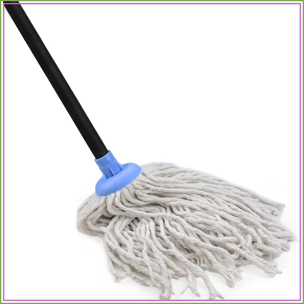 49-Inch Cotton Mop for Floors, White&Blue - Efficient Cleaning for Home
49-Inch Cotton Mop for Floors, White&Blue - Efficient Cleaning for Home