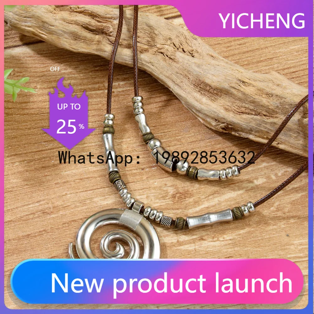 Lyy long necklace - whirlwind totem, vintage bohemian style, beach women's necklace pendant
Lyy long necklace - whirlwind totem, vintage bohemian style, beach women's necklace pendant