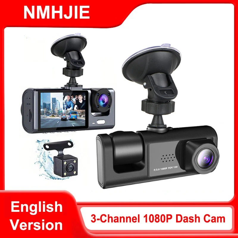 Car DVR 2.0 Inch Dash Cam for Cars 3 Channel Front Camera Video Recorder Rear View Camera for Vehicle Black Box Car Assecories
Car DVR 2.0 Inch Dash Cam for Cars 3 Channel Front Camera Video Recorder Rear View Camera for Vehicle Black Box Car Assecories
